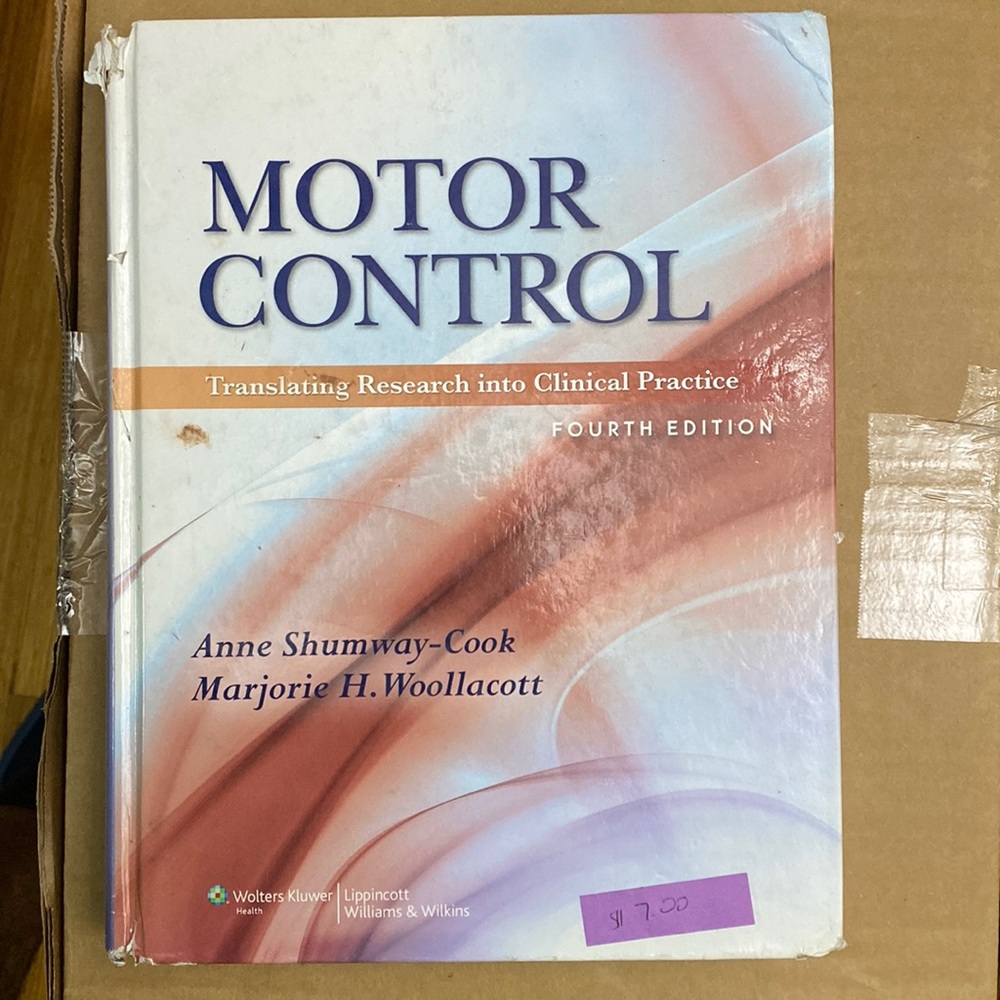 Motor Control Book for occupational therapists